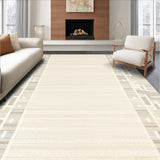 Ultra Soft Area Rug, Non Slip, Stain Resistant, Washable Area Rugs for Living Room, Bedroom, Serene Beige Area Tranquil Surface Grip for Modern Living(Beige)