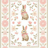 Sweet Pastoral Floral Rabbit Display(White)