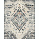Ultra Soft Area Rug, Non Slip, Stain Resistant, Washable Area Rugs for Living Room, Bedroom, Contemporary Distressed Textured Design(Gray)