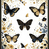 Ultra Soft Area Rug, Non Slip, Stain Resistant, Washable Area Rugs for Living Room, Bedroom, Artistic Insect Pattern Fusion(Gold)