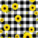 Whimsical Yellow Floral(Black)