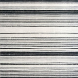 Ultra Soft Area Rug, Non Slip, Stain Resistant, Washable Area Rugs for Living Room, Bedroom, Black and White Linear Stripe Rug, Absorbent Layered Pattern, Non Slip Base(Black)