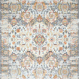 Ultra Soft Area Rug, Non Slip, Stain Resistant, Washable Area Rugs for Living Room, Bedroom, Elegant Low Pile Tiled Design(Gray)