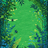 Ultra Soft Area Rug, Non Slip, Stain Resistant, Washable Area Rugs for Living Room, Bedroom, Vibrant Eclectic Insect Design(Green)