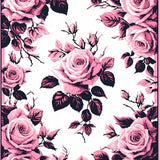 Ultra Soft Area Rug, Non Slip, Stain Resistant, Washable Area Rugs for Living Room, Bedroom, Artistic Garden Inspired Bath Mat(Pink)