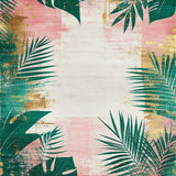 Lush Jungle Inspired Artistic Touch(Pink)