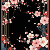 Ultra Soft Area Rug, Non Slip, Stain Resistant, Washable Area Rugs for Living Room, Bedroom, Sophisticated Multi-Tone Floral Composition(Pink)