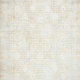 Ivory & Cream Geo Weave Distressed Texture Neutral Home Decor(Beige)