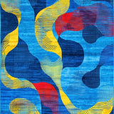 Eclectic Artistic Color Splash(Blue)