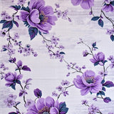 Ultra Soft Area Rug, Non Slip, Stain Resistant, Washable Area Rugs for Living Room, Bedroom, Feminine Round Floral Charm(Purple)