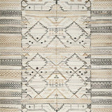 Ultra Soft Area Rug, Non Slip, Stain Resistant, Washable Area Rugs for Living Room, Bedroom, Chic Neutral Toned Diamond Motif(Beige)