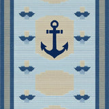 Ultra Soft Area Rug, Non Slip, Stain Resistant, Washable Area Rugs for Living Room, Bedroom, Bright Oceanic Color Palette(Blue)