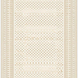 Ultra Soft Area Rug, Non Slip, Stain Resistant, Washable Area Rugs for Living Room, Bedroom, Contemporary Soft Geometric Motif(Beige)
