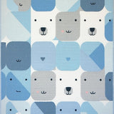 Ultra Soft Area Rug, Non Slip, Stain Resistant, Washable Area Rugs for Living Room, Bedroom, Adorable Bear Print Decor(Blue)