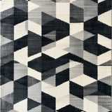 Ultra Soft Area Rug, Non Slip, Stain Resistant, Washable Area Rugs for Living Room, Bedroom, Non-Shedding Minimalist Home Office Geometric Carpet(Gray)