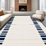 Elegant Rustic Symmetrical Stripe(White)