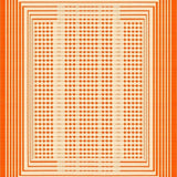 Ultra Soft Area Rug, Non Slip, Stain Resistant, Washable Area Rugs for Living Room, Bedroom, Artistic Mid Century Geometric Flair(Orange)