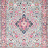Ultra Soft Area Rug, Non Slip, Stain Resistant, Washable Area Rugs for Living Room, Bedroom, Chic Ethnic Diamond Texture(Gray)