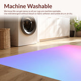 Ultra Soft Area Rug, Non Slip, Stain Resistant, Washable Area Rugs for Living Room, Bedroom, Kawaii Tie Dye Bedroom Carpet for Teens(Red)