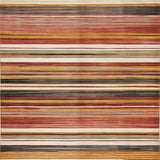 Ultra Soft Area Rug, Non Slip, Stain Resistant, Washable Area Rugs for Living Room, Bedroom, Elegant Rustic Multitonal Composition(Red)