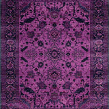 Ultra Soft Area Rug, Non Slip, Stain Resistant, Washable Area Rugs for Living Room, Bedroom, Classic Monochrome Trellis Features(Purple)