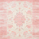 Ultra Soft Area Rug, Non Slip, Stain Resistant, Washable Area Rugs for Living Room, Bedroom, Floral Area Bohemian Flair Modern Home Decor Pink & Beige(Pink)