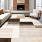 Ultra Soft Area Rug, Non Slip, Stain Resistant, Washable Area Rugs for Living Room, Bedroom, Beige Brown Geometric Non Slip Area Contemporary(Beige)
