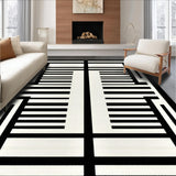 Ultra Soft Area Rug, Non Slip, Stain Resistant, Washable Area Rugs for Living Room, Bedroom, Chic Rustic Zebra Pattern Design(Beige)