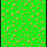 Charming Seasonal Shamrock Motif(Green)