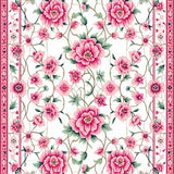 Ultra Soft Area Rug, Non Slip, Stain Resistant, Washable Area Rugs for Living Room, Bedroom, Delicate Green Leaf Arrangement(White)