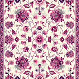 Ultra Soft Area Rug, Non Slip, Stain Resistant, Washable Area Rugs for Living Room, Bedroom, Whimsical Creamy Blossom Arrangement(Ivory)