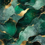 Ultra Soft Area Rug, Non Slip, Stain Resistant, Washable Area Rugs for Living Room, Bedroom, Contemporary Wavy Pattern Aesthetic(Green)