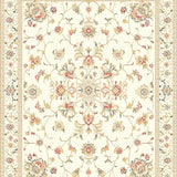 Ultra Soft Area Rug, Non Slip, Stain Resistant, Washable Area Rugs for Living Room, Bedroom, Elegant Area with Artistic Floral and Geometric Fusion in Beige Palette(Beige)
