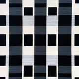 Ultra Soft Area Rug, Non Slip, Stain Resistant, Washable Area Rugs for Living Room, Bedroom, Contemporary Black and White Checkered Aesthetic(Black)