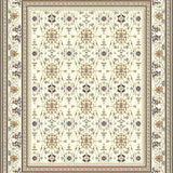 Ultra Soft Area Rug, Non Slip, Stain Resistant, Washable Area Rugs for Living Room, Bedroom, Neutral with Ivory and Bronze Tones(Beige)