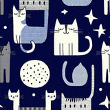 Charming Vintage Feline Artwork(Blue)