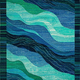 Ultra Soft Area Rug, Non Slip, Stain Resistant, Washable Area Rugs for Living Room, Bedroom, Artistic Octopus Tentacle Patterned Rug for Unique Indoor Spaces(Blue)