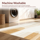 Ultra Soft Area Rug, Non Slip, Stain Resistant, Washable Area Rugs for Living Room, Bedroom, Beige and Cream Gradient with Rustic Boho Style Abstract Motifs(Beige)