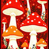 Artistic Bold Nature Element Style(Red)