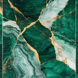 Chic Low Pile Textured Marble Theme(Green)