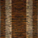 Ultra Soft Area Rug, Non Slip, Stain Resistant, Washable Area Rugs for Living Room, Bedroom, Stylish Rustic Tiger Aesthetic(Brown)