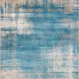 Ultra Soft Area Rug, Non Slip, Stain Resistant, Washable Area Rugs for Living Room, Bedroom, Abstract Distressed Area Over Dyed Vintage Beige Blue(Blue)