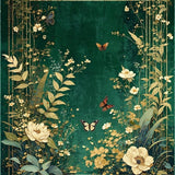 Contemporary Whimsical Garden Scene(Green)