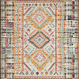 Ultra Soft Area Rug, Non Slip, Stain Resistant, Washable Area Rugs for Living Room, Bedroom, Eclectic Multi-Toned Braided Motif(White)