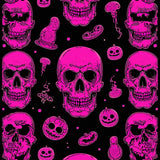 Ultra Soft Area Rug, Non Slip, Stain Resistant, Washable Area Rugs for Living Room, Bedroom, Chic Contemporary Halloween Motif(Pink)
