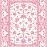 Ultra Soft Area Rug, Non Slip, Stain Resistant, Washable Area Rugs for Living Room, Bedroom, Whimsical Tiled Motif Inspiration(Pink)