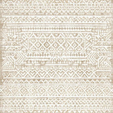 Ultra Soft Area Rug, Non Slip, Stain Resistant, Washable Area Rugs for Living Room, Bedroom, Sophisticated Rustic Ogee Pattern(Beige)