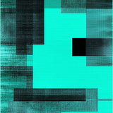 Chic Low Key Abstract Motif(Blue)