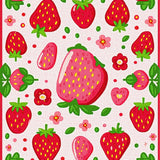 Charming Pastel Strawberry Motif(Pink)