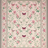 Ultra Soft Area Rug, Non Slip, Stain Resistant, Washable Area Rugs for Living Room, Bedroom, Charming Pink Floral Whirl Patterns(Pink)